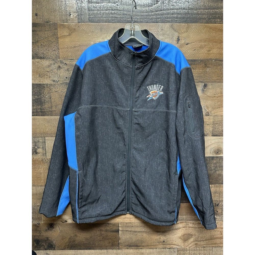 Colosseum Men's OKC Thunder Zip Up Jacket Size Large‎